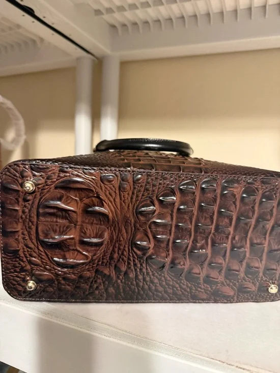 Brahmin Cocoa Gala Duxbury Satchel, a limited edition handbag NWOTs - Picture 6 of 10